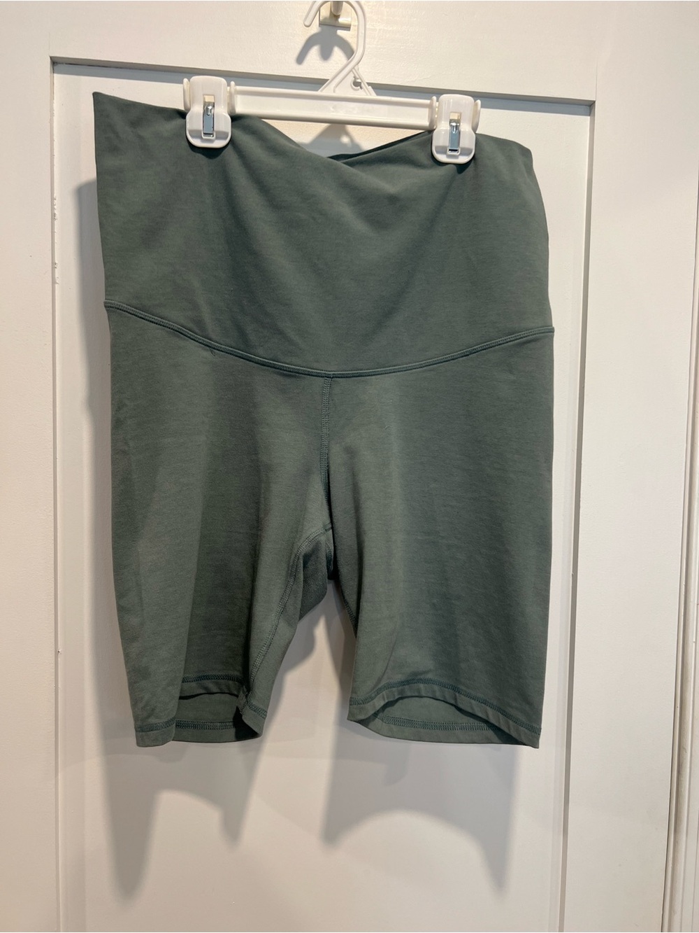 Old Navy Olive Green High-Rise Maternity Bike Shorts
